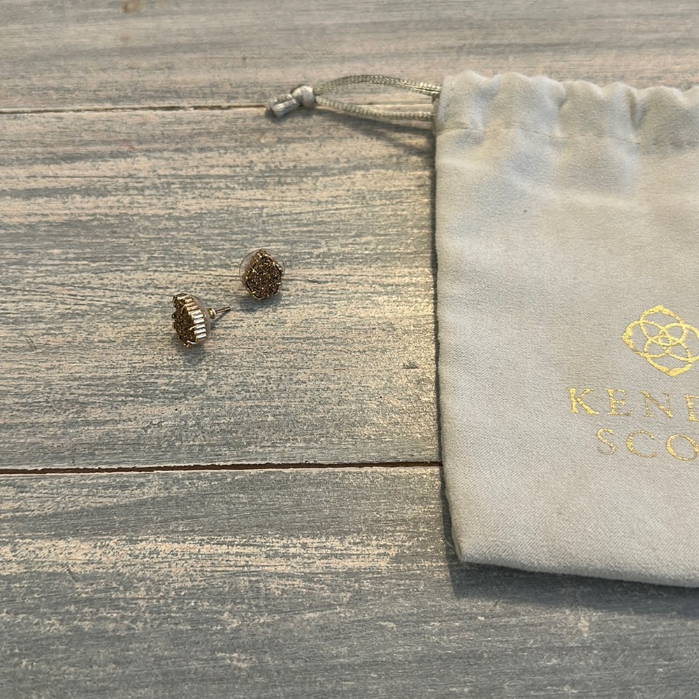Kendra Scott Drusy Rose Gold Studs
